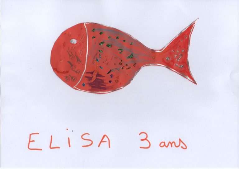 Exposition poisson d'avril -Elisa - 3 ans