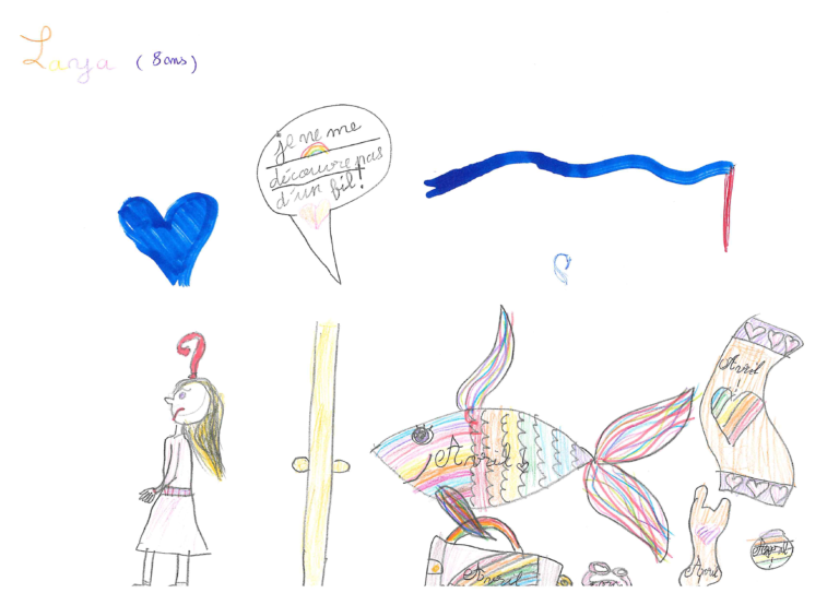 Exposition poisson d'avril -Laya - 8 ans