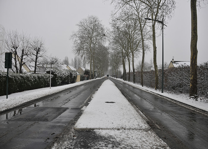 Ozoir-la-Ferrière sous la neige