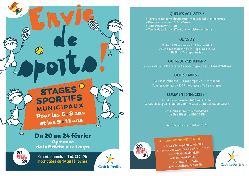Stages sportifs municipaux jeunesse