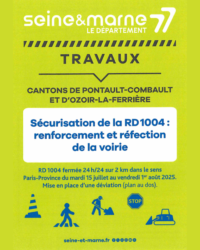 Travaux d'été RD1004