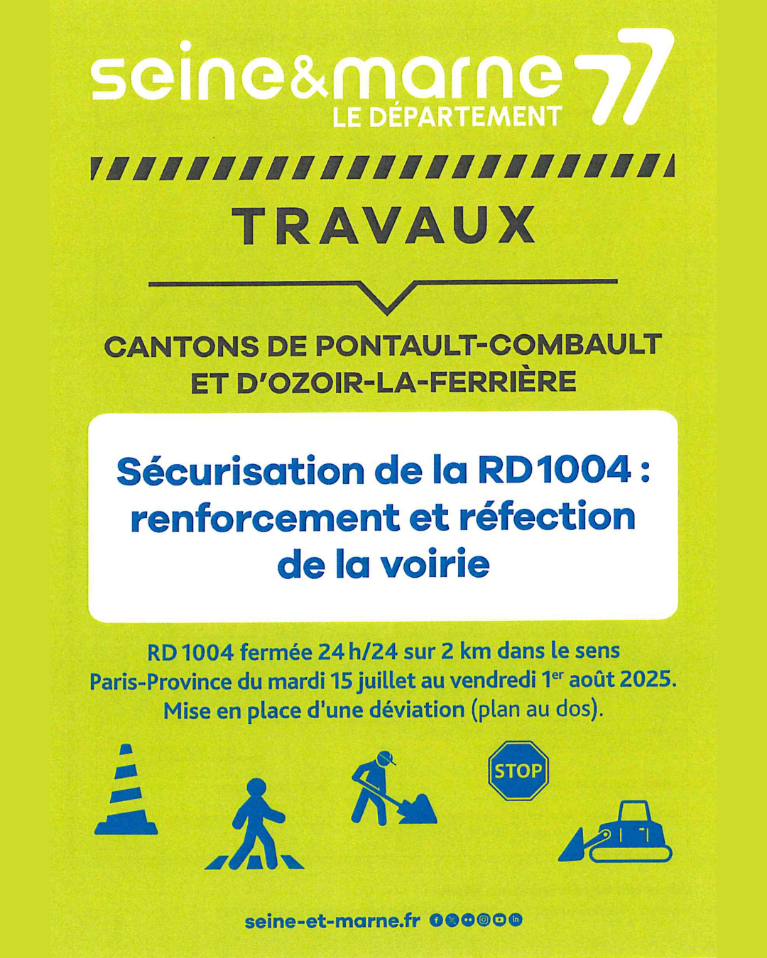 Travaux d'été RD1004