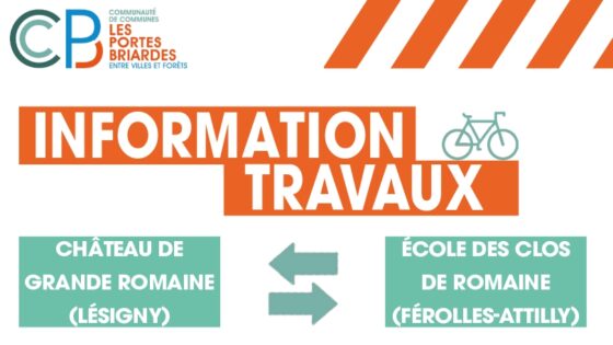Travaux de modernisation de la liaison douce entre le Château de Grande Romaine et l’école des Clos de Romaine