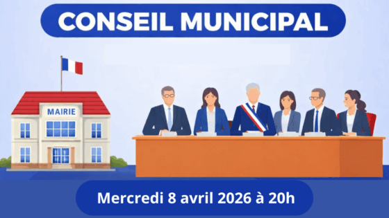 Conseil municipal : rendez-vous le 8 avril 2026