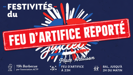 Festivités du 13 juillet : le feu d’artifice reporté, le barbecue et le bal maintenus